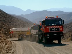 Front view of convoy