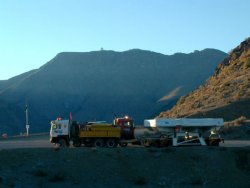 At the turnoff for Cerro Pachon