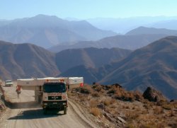 On the Cerro Pachon access road