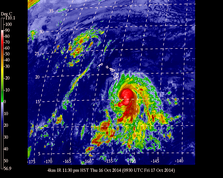 Satellite view as of 12:00 noon Oct. 17.2014