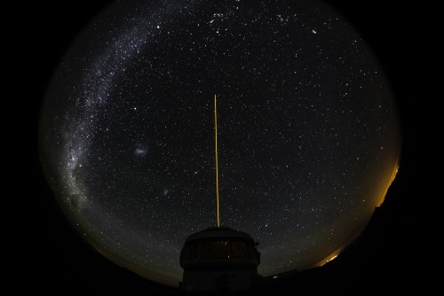 Laser propagation of GeMS at Gemini South