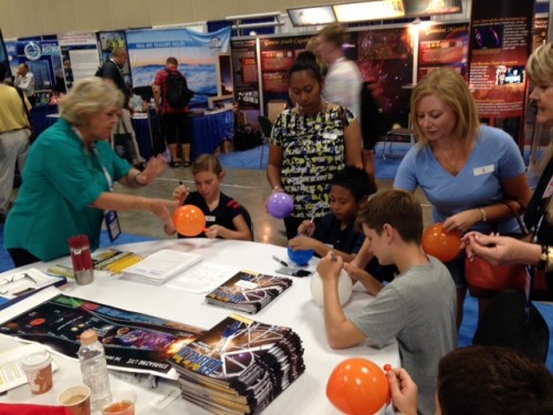 Christine Copes explaining the activity