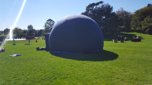 One group had brought a portable planetarium, not unlike Gemini's StarLab Portable Planetarium.