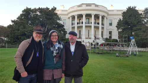 I got a picture with Adam Savage and Jamie Hyneman from the MythBusters. I tried to be cool. I probably wasn't.