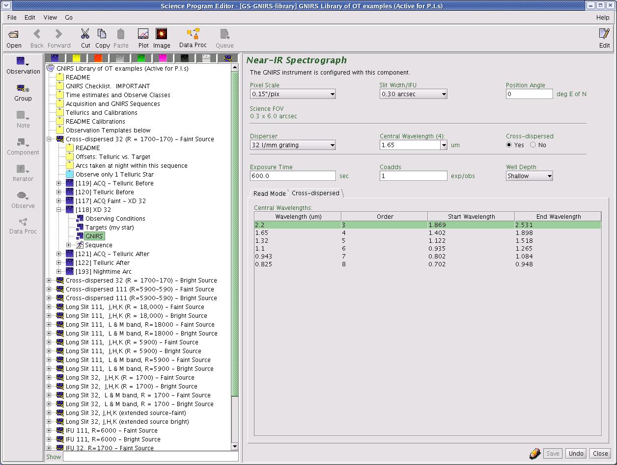 GNIRS OT XD screen